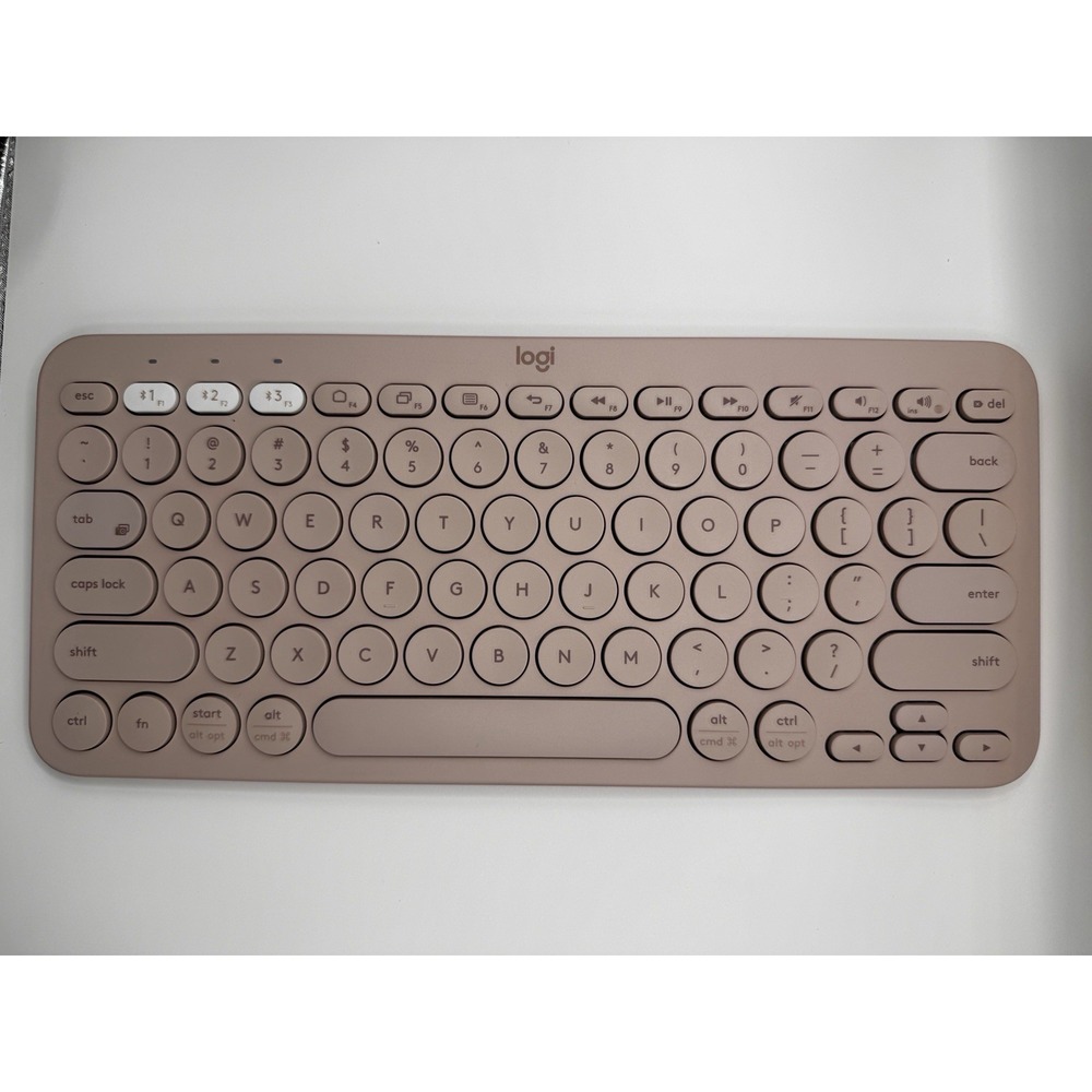 Logitech K380 Bluetooth Multi Device Keyboard‎ Wireless Compact w Sleeve Rose